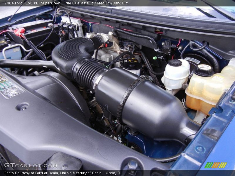 True Blue Metallic / Medium/Dark Flint 2004 Ford F150 XLT SuperCrew