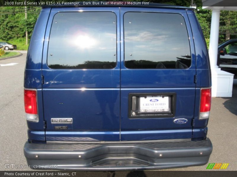 Dark Blue Pearl Metallic / Medium Flint 2008 Ford E Series Van E150 XL Passenger