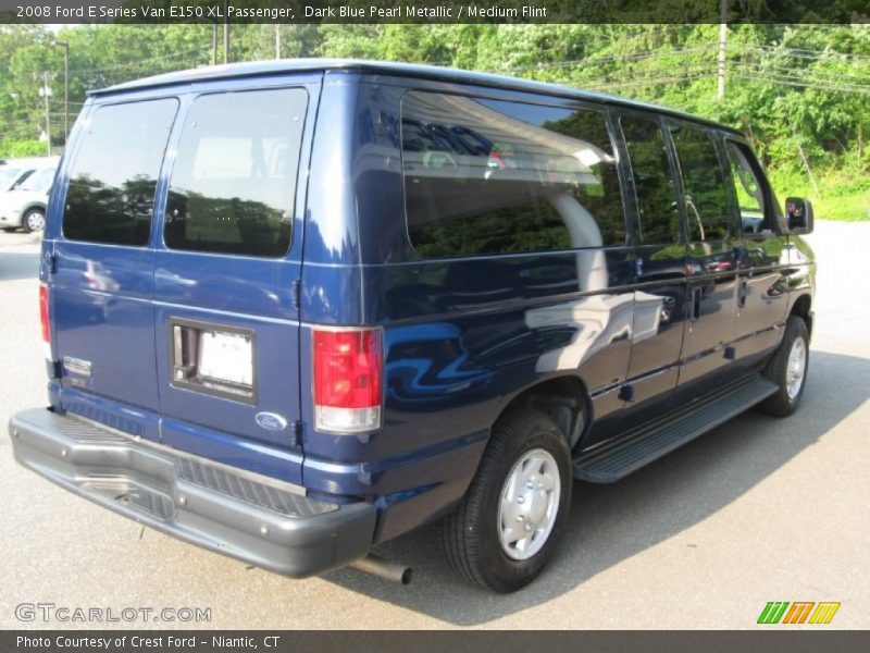 Dark Blue Pearl Metallic / Medium Flint 2008 Ford E Series Van E150 XL Passenger