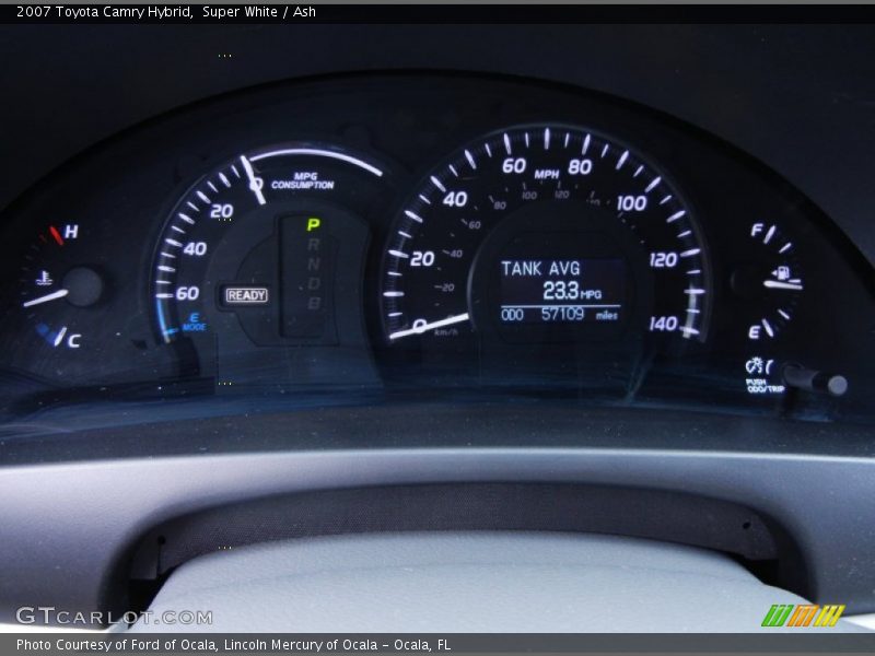 Super White / Ash 2007 Toyota Camry Hybrid