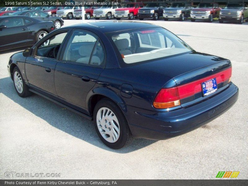 Dark Blue Pearl Metallic / Tan 1998 Saturn S Series SL2 Sedan