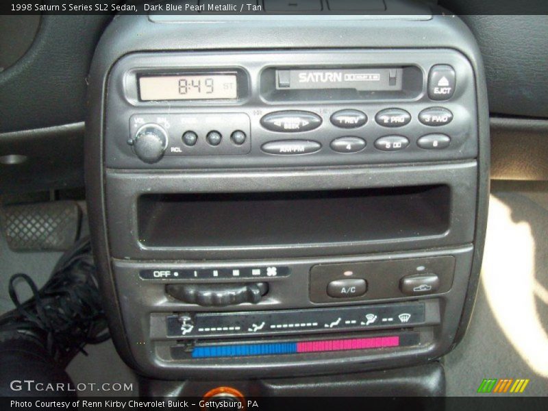Dark Blue Pearl Metallic / Tan 1998 Saturn S Series SL2 Sedan
