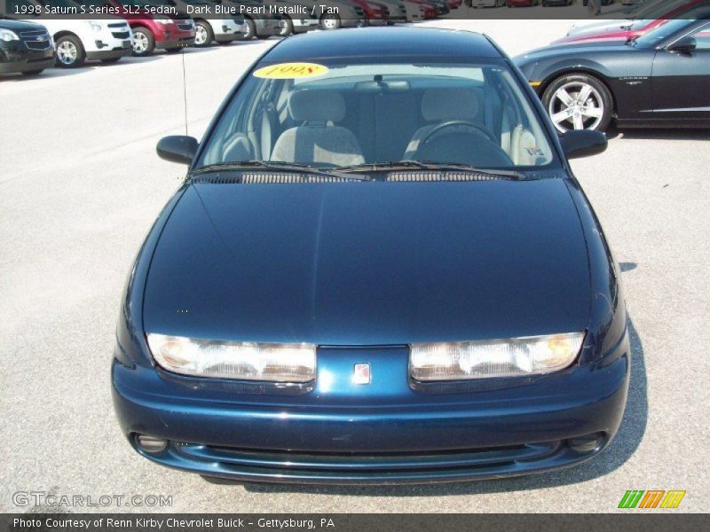Dark Blue Pearl Metallic / Tan 1998 Saturn S Series SL2 Sedan