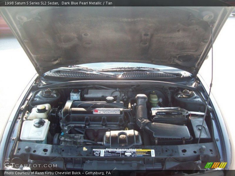 Dark Blue Pearl Metallic / Tan 1998 Saturn S Series SL2 Sedan