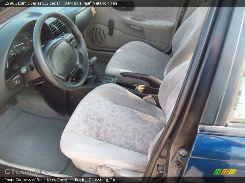 Dark Blue Pearl Metallic / Tan 1998 Saturn S Series SL2 Sedan