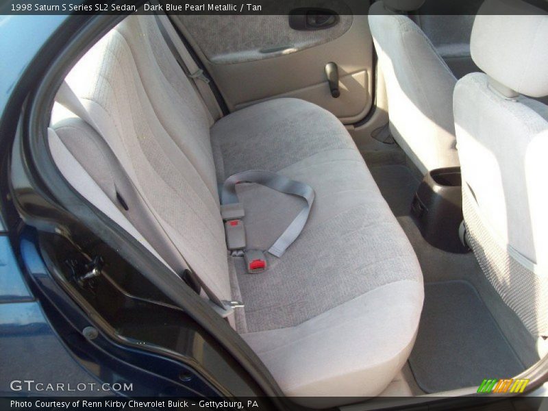 Dark Blue Pearl Metallic / Tan 1998 Saturn S Series SL2 Sedan
