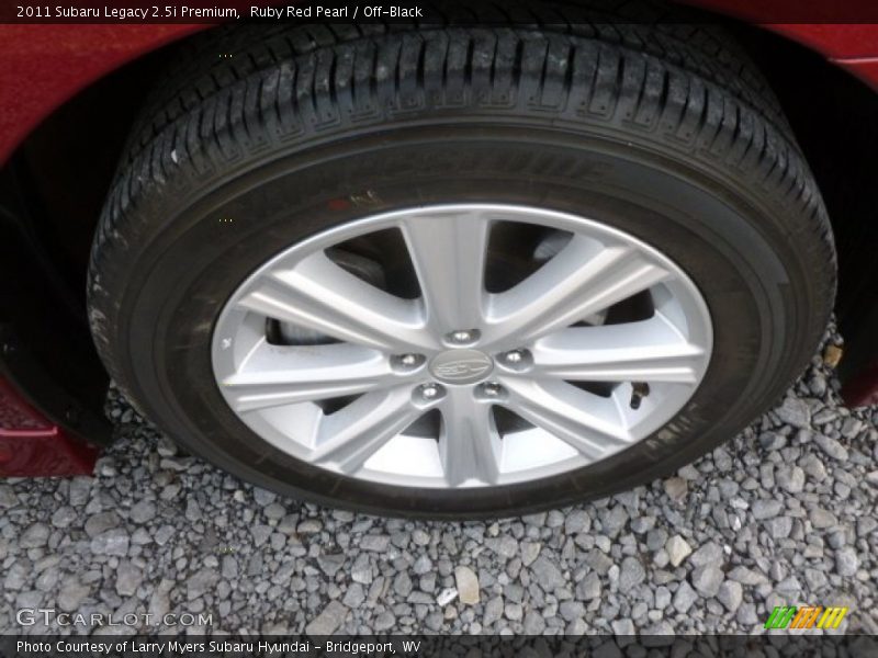 Ruby Red Pearl / Off-Black 2011 Subaru Legacy 2.5i Premium