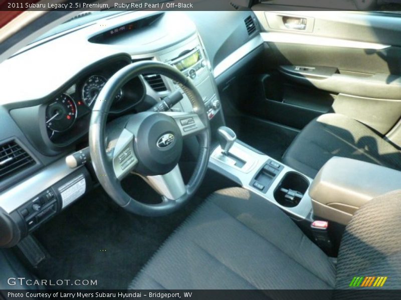 Ruby Red Pearl / Off-Black 2011 Subaru Legacy 2.5i Premium