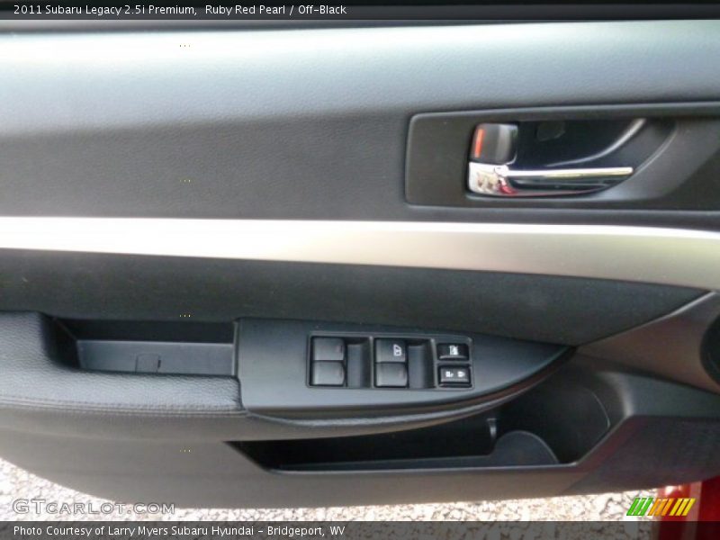 Ruby Red Pearl / Off-Black 2011 Subaru Legacy 2.5i Premium