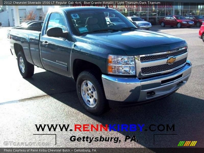Blue Granite Metallic / Light Titanium/Dark Titanium 2012 Chevrolet Silverado 1500 LT Regular Cab 4x4