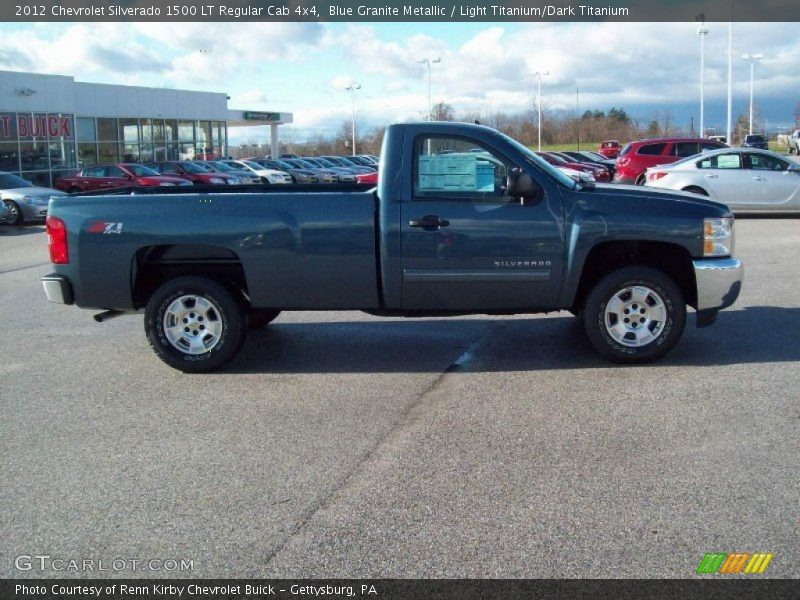 Blue Granite Metallic / Light Titanium/Dark Titanium 2012 Chevrolet Silverado 1500 LT Regular Cab 4x4