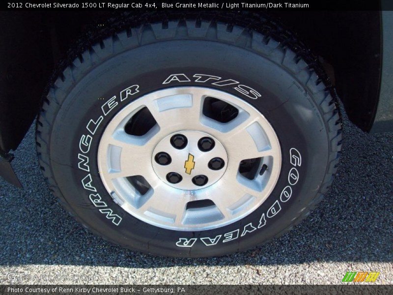 Blue Granite Metallic / Light Titanium/Dark Titanium 2012 Chevrolet Silverado 1500 LT Regular Cab 4x4