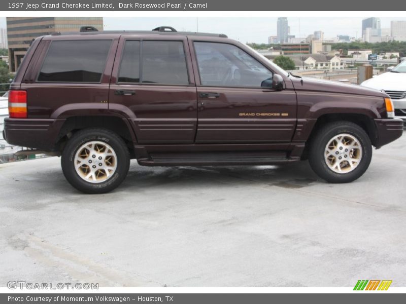 Dark Rosewood Pearl / Camel 1997 Jeep Grand Cherokee Limited