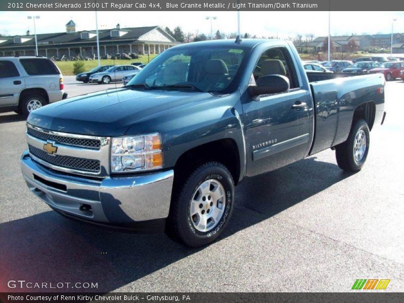 Blue Granite Metallic / Light Titanium/Dark Titanium 2012 Chevrolet Silverado 1500 LT Regular Cab 4x4