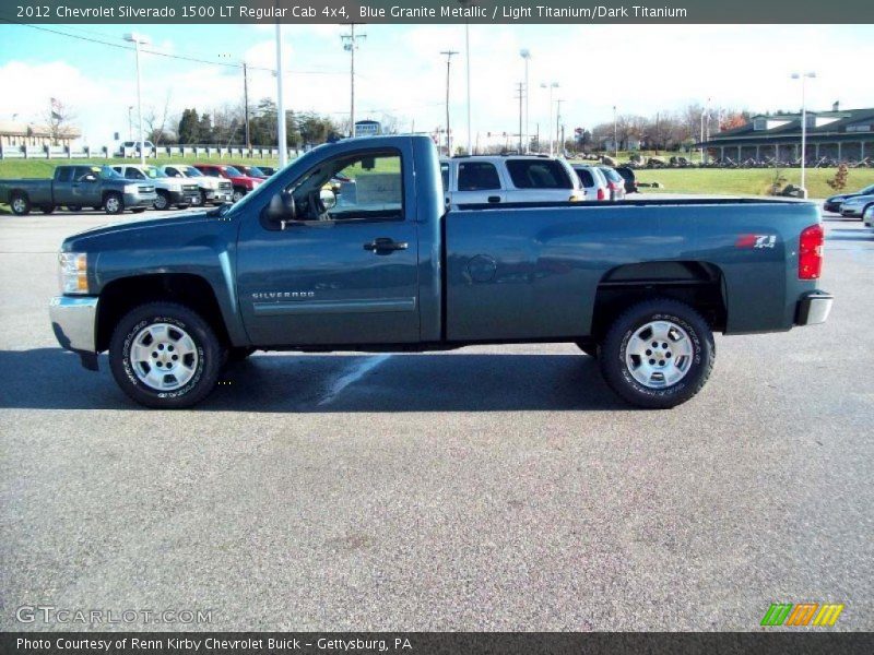 Blue Granite Metallic / Light Titanium/Dark Titanium 2012 Chevrolet Silverado 1500 LT Regular Cab 4x4