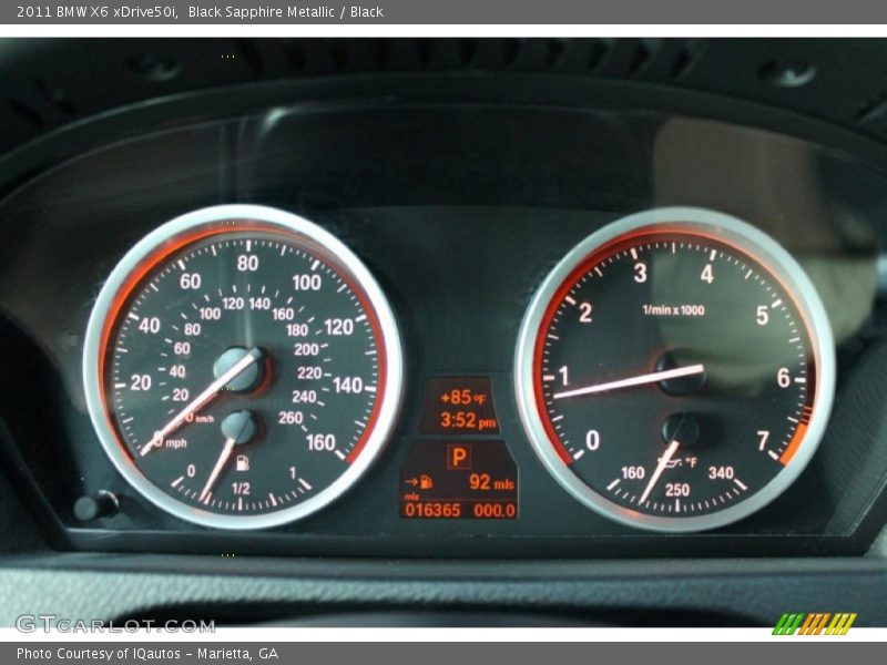 Black Sapphire Metallic / Black 2011 BMW X6 xDrive50i