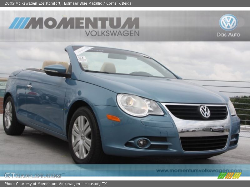 Eismeer Blue Metallic / Cornsilk Beige 2009 Volkswagen Eos Komfort