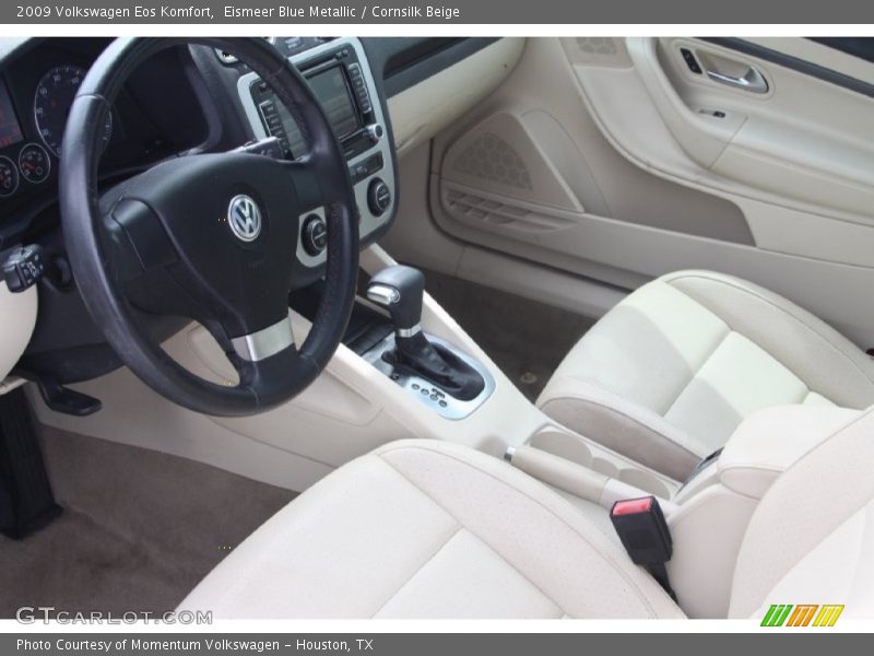 Eismeer Blue Metallic / Cornsilk Beige 2009 Volkswagen Eos Komfort