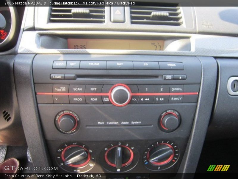 Velocity Red Mica / Black/Red 2006 Mazda MAZDA3 s Touring Hatchback
