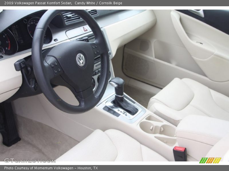 Candy White / Cornsilk Beige 2009 Volkswagen Passat Komfort Sedan