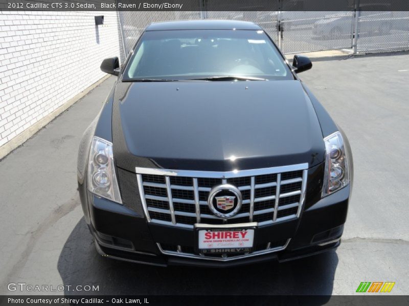 Black Raven / Ebony/Ebony 2012 Cadillac CTS 3.0 Sedan