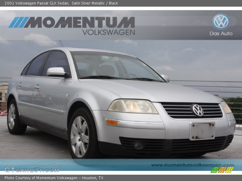 Satin Silver Metallic / Black 2001 Volkswagen Passat GLX Sedan