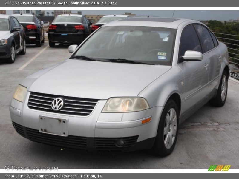 Satin Silver Metallic / Black 2001 Volkswagen Passat GLX Sedan