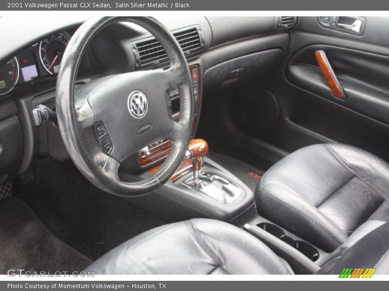 Satin Silver Metallic / Black 2001 Volkswagen Passat GLX Sedan