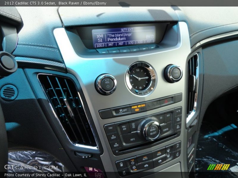 Black Raven / Ebony/Ebony 2012 Cadillac CTS 3.0 Sedan