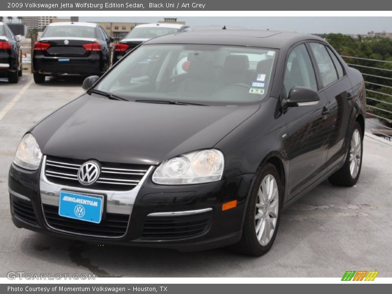 Black Uni / Art Grey 2009 Volkswagen Jetta Wolfsburg Edition Sedan