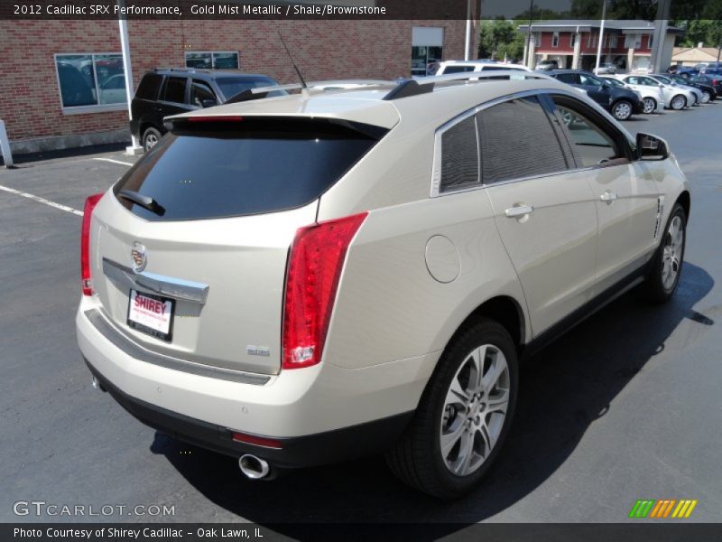 Gold Mist Metallic / Shale/Brownstone 2012 Cadillac SRX Performance