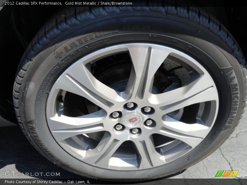 Gold Mist Metallic / Shale/Brownstone 2012 Cadillac SRX Performance