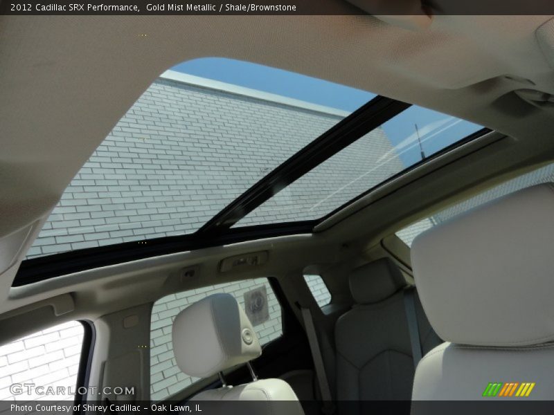 Gold Mist Metallic / Shale/Brownstone 2012 Cadillac SRX Performance