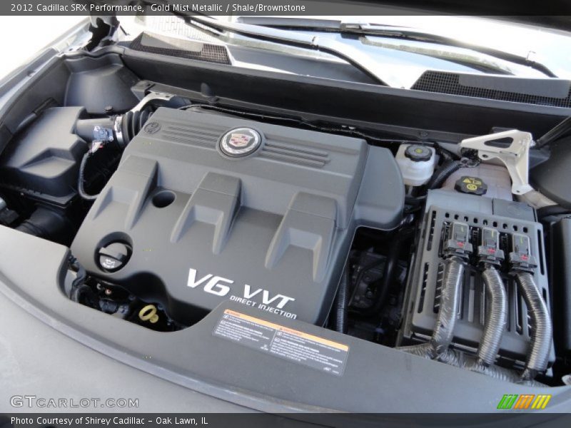 Gold Mist Metallic / Shale/Brownstone 2012 Cadillac SRX Performance