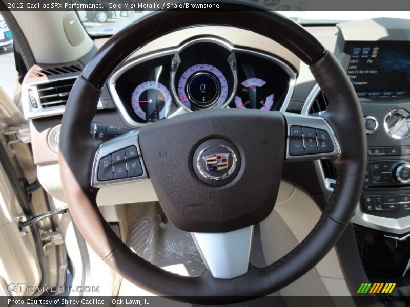 Gold Mist Metallic / Shale/Brownstone 2012 Cadillac SRX Performance