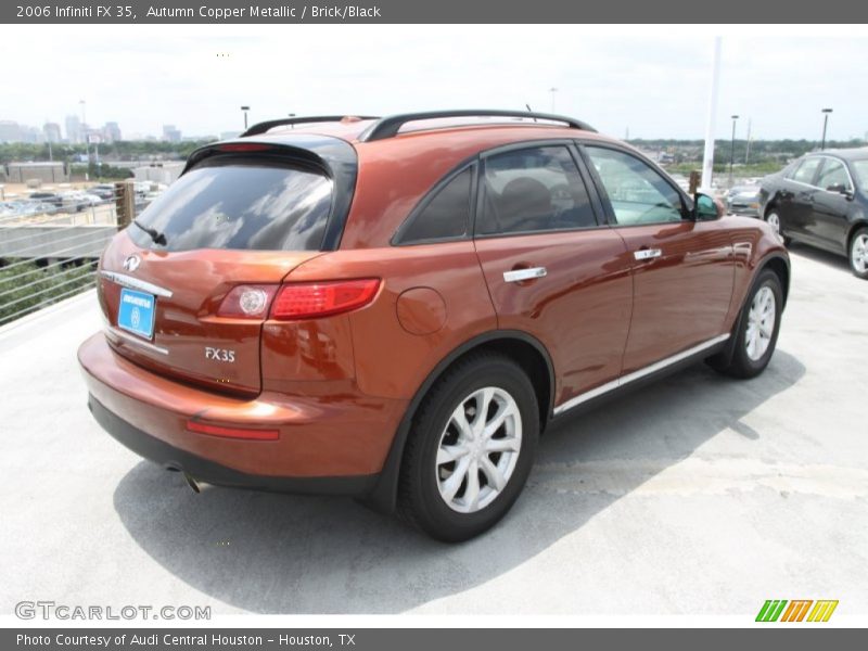 Autumn Copper Metallic / Brick/Black 2006 Infiniti FX 35