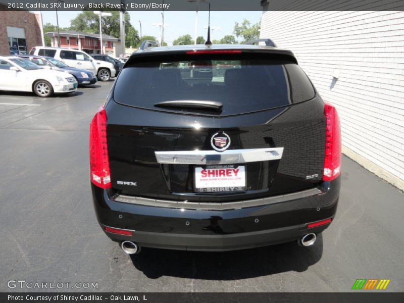 Black Raven / Ebony/Ebony 2012 Cadillac SRX Luxury