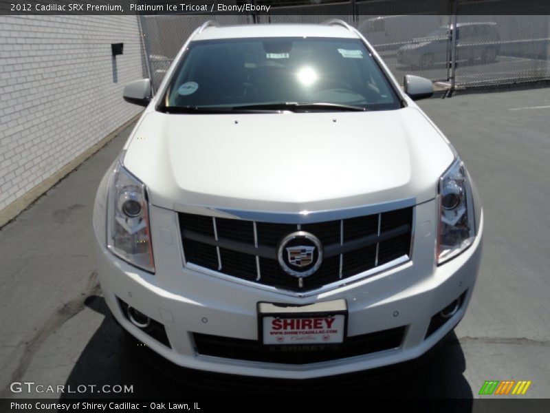 Platinum Ice Tricoat / Ebony/Ebony 2012 Cadillac SRX Premium