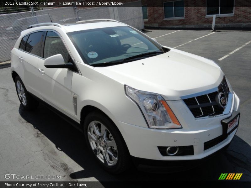 Platinum Ice Tricoat / Ebony/Ebony 2012 Cadillac SRX Premium