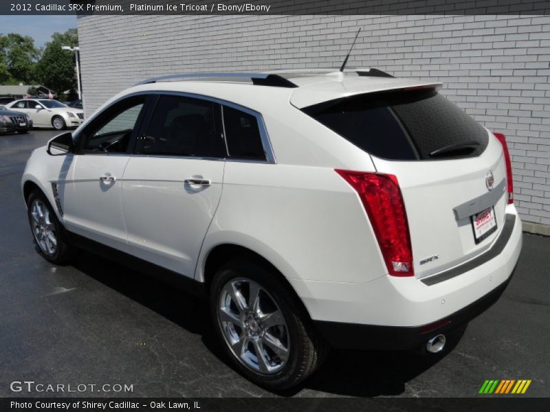 Platinum Ice Tricoat / Ebony/Ebony 2012 Cadillac SRX Premium