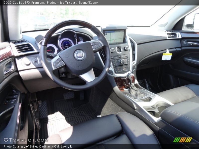 Platinum Ice Tricoat / Ebony/Ebony 2012 Cadillac SRX Premium