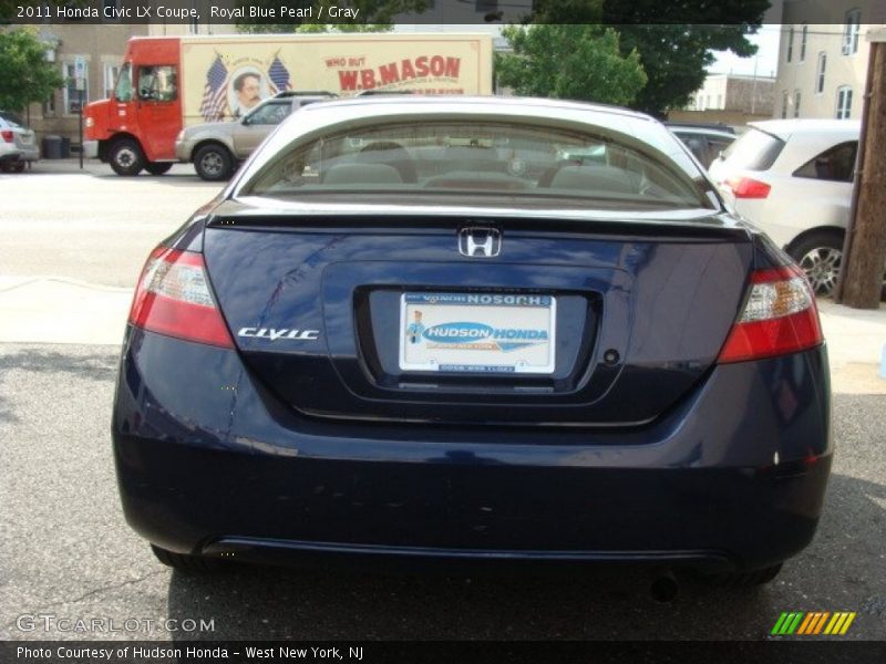 Royal Blue Pearl / Gray 2011 Honda Civic LX Coupe