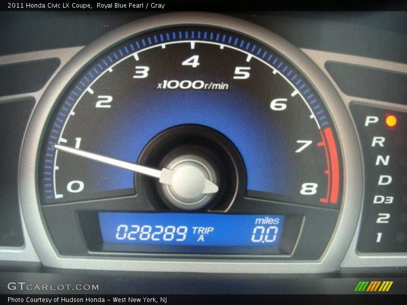Royal Blue Pearl / Gray 2011 Honda Civic LX Coupe