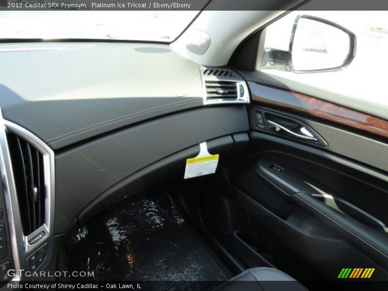 Platinum Ice Tricoat / Ebony/Ebony 2012 Cadillac SRX Premium