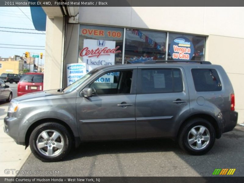 Polished Metal Metallic / Black 2011 Honda Pilot EX 4WD