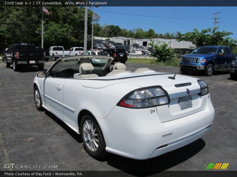 Arctic White / Parchment 2008 Saab 9-3 2.0T Convertible