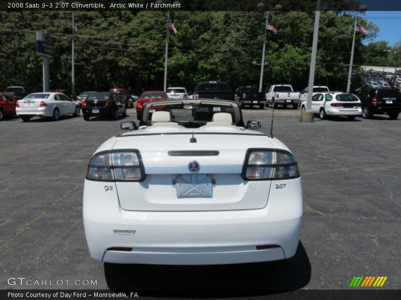 Arctic White / Parchment 2008 Saab 9-3 2.0T Convertible