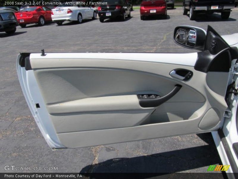 Arctic White / Parchment 2008 Saab 9-3 2.0T Convertible