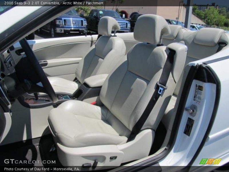 Arctic White / Parchment 2008 Saab 9-3 2.0T Convertible
