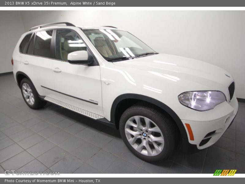 Alpine White / Sand Beige 2013 BMW X5 xDrive 35i Premium